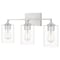 Quoizel Prescott Bath 3 Lights Brushed Nickel PRC8624BN - alternate 2